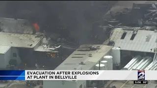 Evacuation after explosions at plant in Bellville