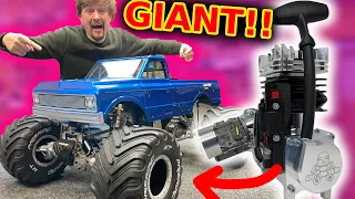 Worlds Biggest RC Car gets Biggest Engine (6x power)