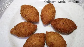 Kibbeh recipe| Lebanese kibbeh recipe| stuffed kibbeh| meat stuffed bulgur 2020