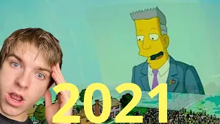 SIMPSONS PREDICTIONS FOR 2021 #Shorts