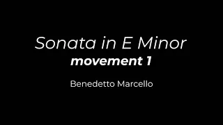 Marcello - Cello Sonata in E minor - 1st movement, Piano Accompaniment