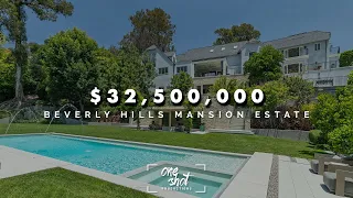 STEP INSIDE THIS $32,500,000 BEVERLY HILLS MANSION TOUR ESTATE **private estate**