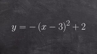 Learn how to use the parent graph to graph a quadratic with transformations