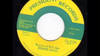 Ronnie Davis - Beware Of Evil Men