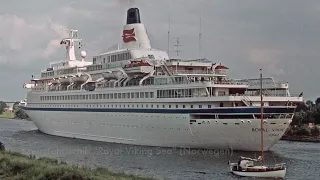 Schiffsverkehr im Nord-Ostsee-Kanal 1978