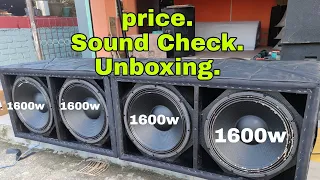 1600 Watts 5 inch Voice Coil 650 watts 3.5 inch voice coil TURBOSONIC Unboxing Sound Check #kishor