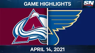 NHL Game Highlights | Avalanche vs. Blues - Apr. 14, 2021