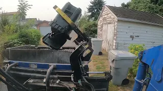 Garbage truck POV in alleys