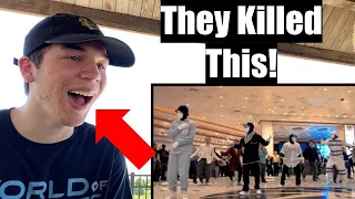 Jabbawockeez Uptown Funk Flashmob at MGM Grand Hotel & Casino || Reaction!