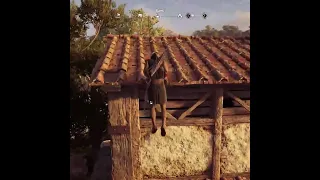 Parkour in Assassin's Creed Odyssey #shorts