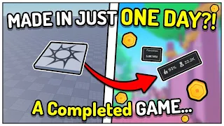 I Made A Roblox Game In Just 1 Day!.. "Crazy Results"