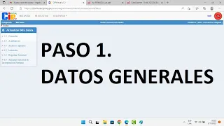 OBTENER LA COLEGIATURA EN EL COLEGIO DE INGENIEROS DEL PERÚ PASO 1 DATOS GENERALES.