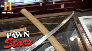 Pawn Stars: EXPENSIVE TRADE for a Vintage Samurai Sword (Season 8) | History