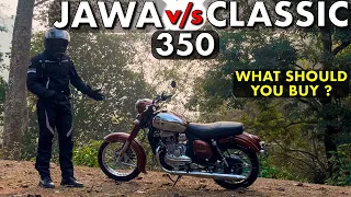 WHAT SHOULD YOU BUY? JAWA 350 OR RE CLASSIC 350 REBORN | JAWA 350 PRICE ?