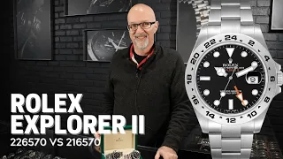 NEW Rolex Explorer II Ref 226570 vs 216570 Review | SwissWatchExpo