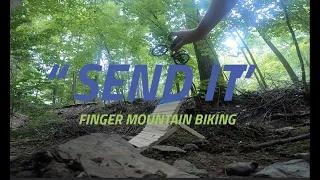 "SEND IT" Finger Mountain Biking #fingerbike#bike#mountain#FUN