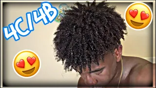 How to Get Curls for 4C/4B Hair (Black Men)🤩