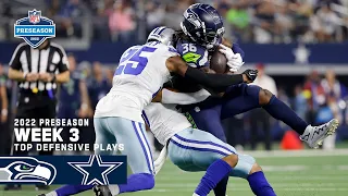 Dallas Cowboys Top Defensive Plays vs. Seattle Seahawks | 2022 Preseason Week 3