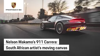 Artist Nelson Makamo turns a 911 into a magical moving canvas
