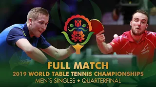 FULL MATCH | FALCK Mattias (SWE) vs GAUZY Simon (FRA) | MS QF | #ITTFWorlds2019