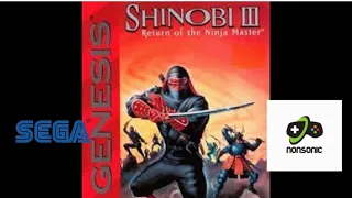 Playing Shinobi III on the Analogue Mega Sg - Sega Genesis Game with Scanlines !