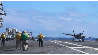 F-35C Ops Aboard USS Dwight D. Eisenhower - Oct 2015