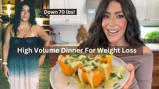 Easy Weight Loss Dinner For Volume Eaters...Plant Based / Low Calorie