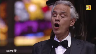 Andrea Bocelli Performs In Empty Milan Cathedral