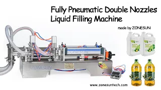 How to use ZS-YT2 Fully Pneumatic 1000ml Liquid Filling Machine