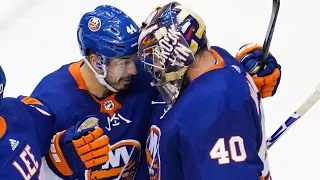 Varlamov pulled in Game 2 shines in Isles win