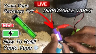 how to refill yuoto vape 💨 | how to charge disposable vape | how to recharge a disposable vape 💨 |