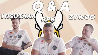 Zywoo, RPK and Misutaaa sit down and answer some most asked questions | @Team_Vitality Q & A