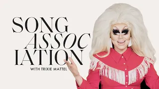 Trixie Mattel Sings Mariah Carey, RuPaul, and The Beach Boys in a Game of Song Association | ELLE