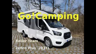 Roller Team Zefiro 283TL teilintegriertes Wohnmobil. Design und Luxus unter € 60.000