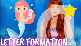 LETTER SOUNDS AND FORMATION WITH ARIEL 🧜🏻‍♀️| LEARNING MADE FUN!!