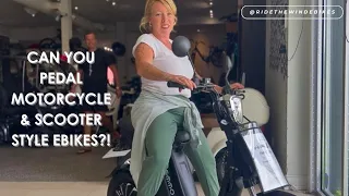 Can You Pedal Motorcycle & Scooter Style Electric Bikes - Zone, Gandan, Streetster R, etc 🏍️