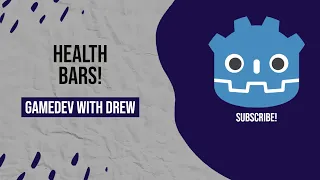 Making a Health Bar in 5 Minutes | Godot Spinoff Tutorials | GameDev with Drew