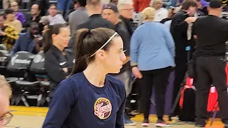 Caitlin Clark and Cameron Brink warm-ups! 4K