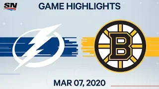 NHL Highlights | Lightning vs Bruins – Mar. 7, 2020