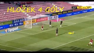 SESTŘIH: Sparta - Brno 6:1 HLOŽEK 4 GÓLY!!!