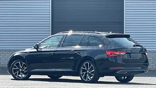 Skoda NEW Superb Sportline IV 2022 in 4K Black Magic Pearl 19 inch Vega Walk around & detail inside