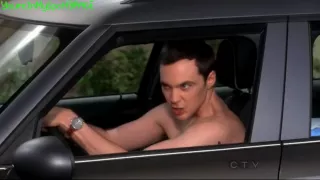 Sheldon Guarding His Parking Spot - The Big Bang Theory