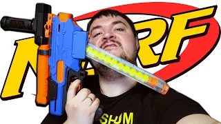 Собрал Нерф МОНСТРА! Nerf Райвл Finisher + Рукоять с фонариком + запасной магазин