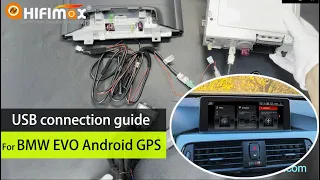 USB connection guide for BMW EVO android GPS navigation | How to connect USB | No sound android GPS