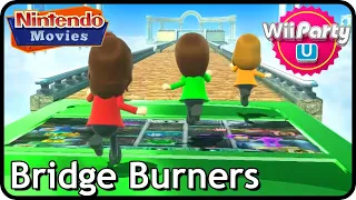 Wii Party U - Bridge Burners (4 Players, Hard, Maurits, Danique, Thessy and Anja)