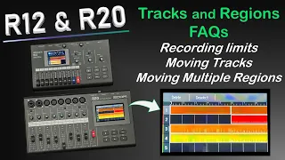 Zoom R20 & R12 FAQs: Recording limits / moving tracks and regions