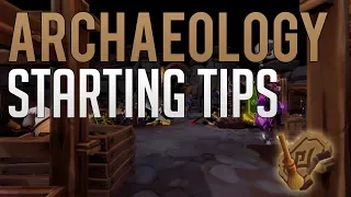 Archaeology beginners tips & training guide