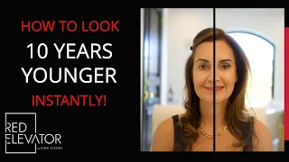 HOW TO LOOK 10 YEARS YOUNGER IN 10 MINUTES with MERIT MAKEUP |RED ELEVATOR| NINA TAKESH