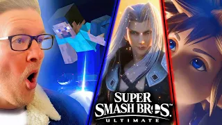 New Player Reacts To EVERY Super Smash Bros Ultimate Character Reveal Trailer