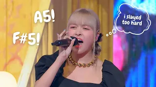 NMIXX' Lily going off on 'Time For The Moon Night + This Is Me' | Vocal Showcase